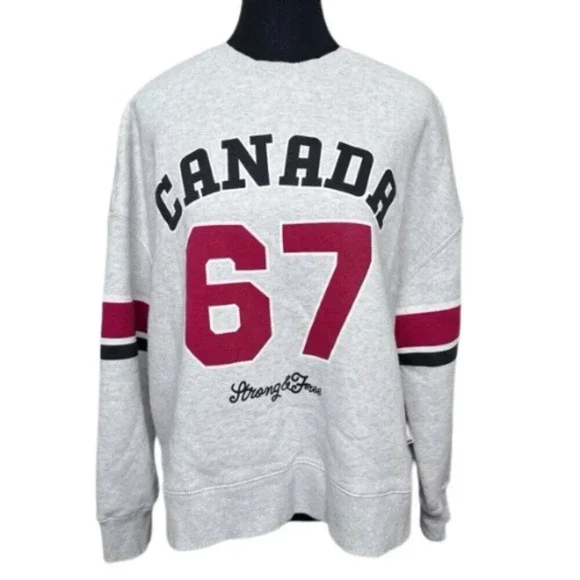 Hudson's Bay Womens Small Slogan Crew Neck Crew Sweatshirt - Picture 1 of 16